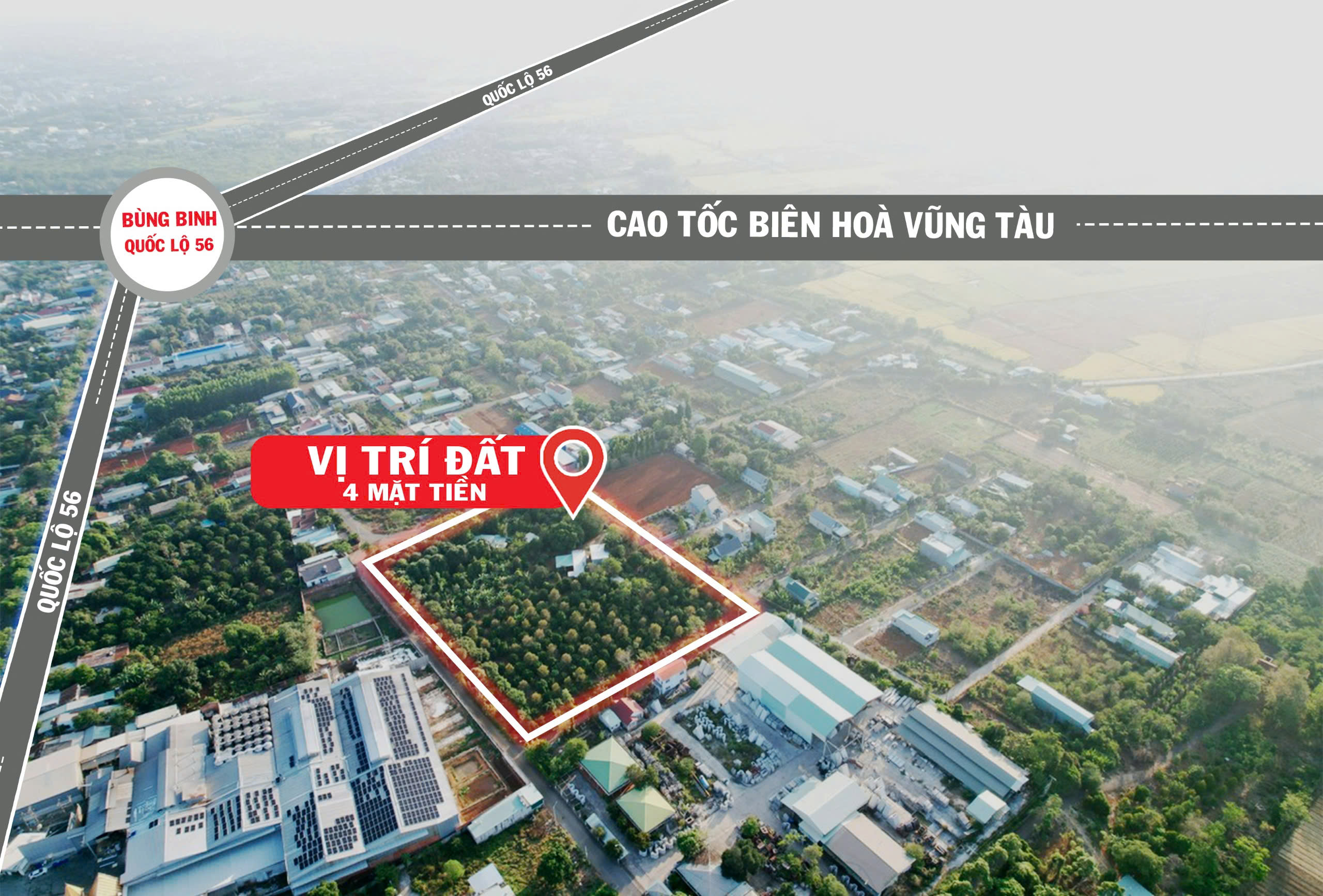 Bán 15.000 m² đất 4 mặt tiền đường nhựa ngay Trung Tâm TP Bà Rịa giá 4,5 triệu/m² - Ảnh chính