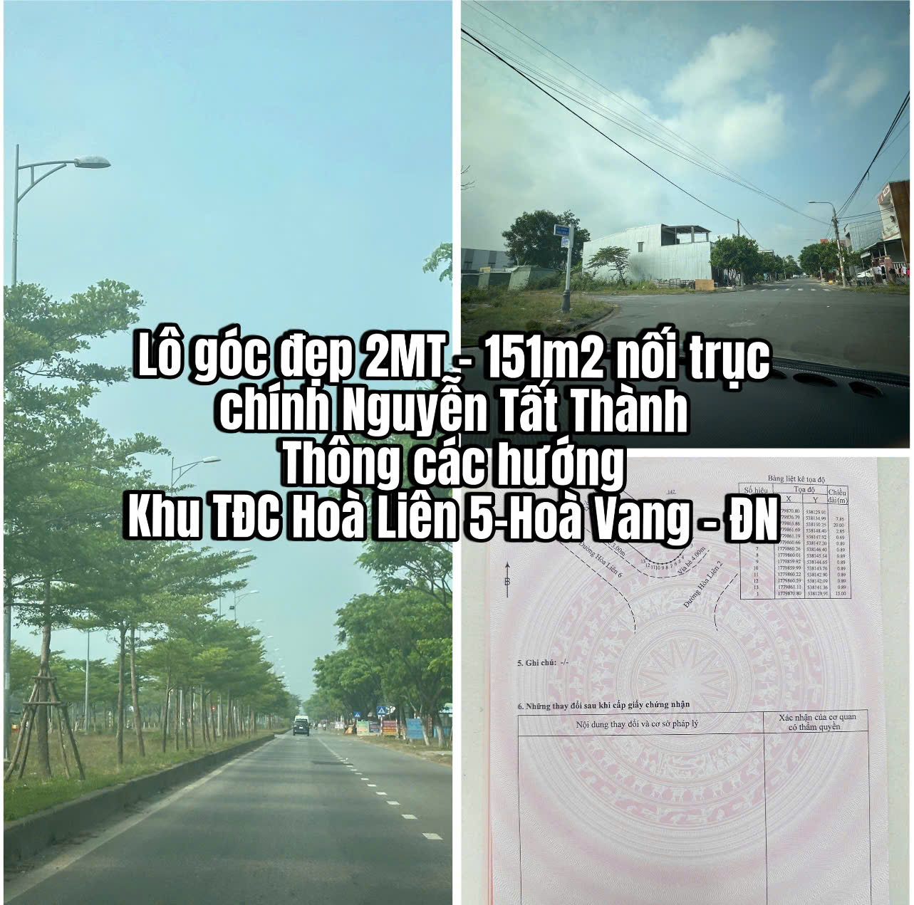 SIÊU PHẨM - CHÍNH CHỦ BÁN NHANH LÔ GÓC 2MT - 151M2 - NỐI TRỤC CHÍNH NGUYỄN TẤT THÀNH - KHU TĐC HÒA - Ảnh chính