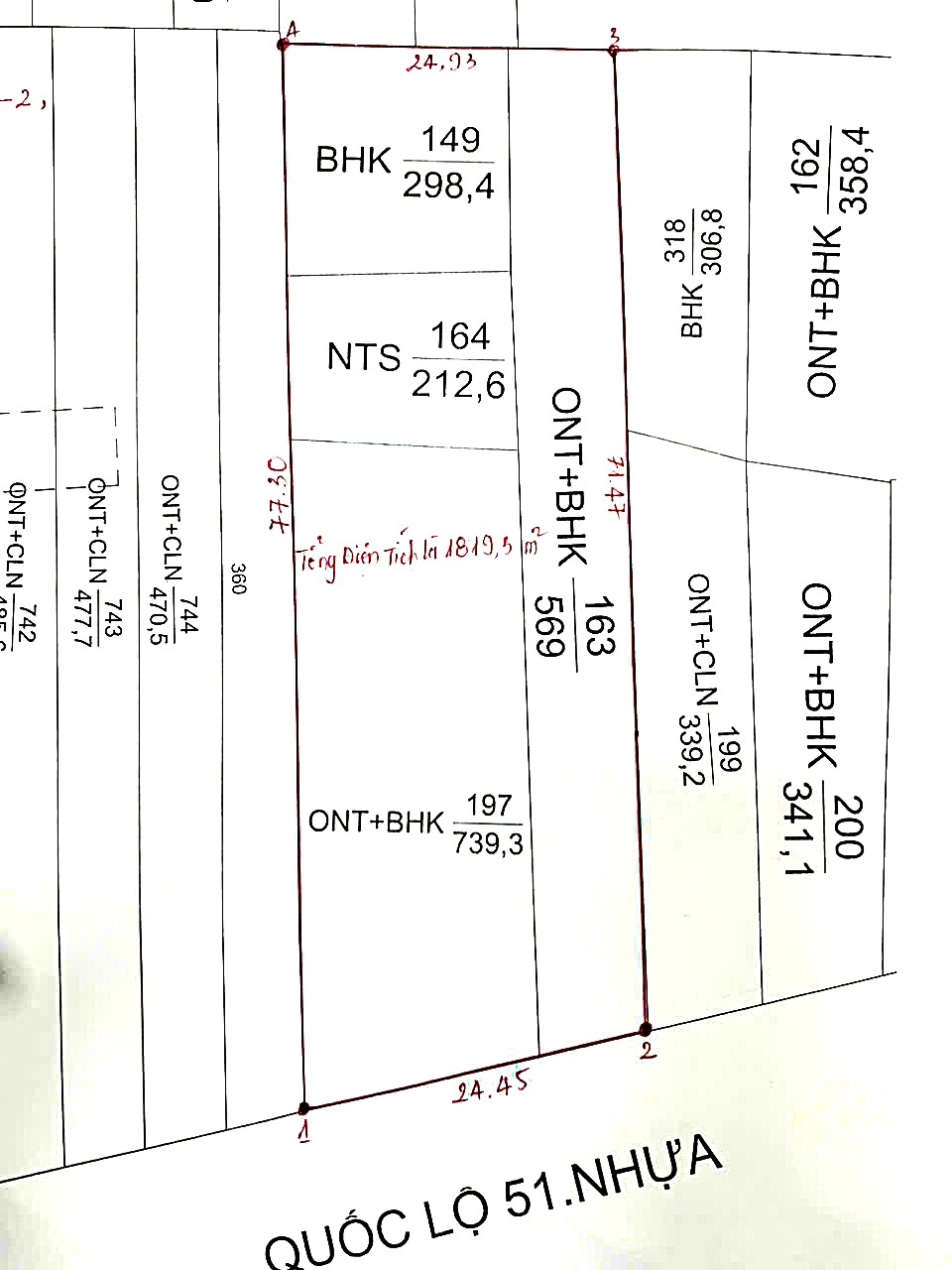 🏡 BÁN ĐẤT MẶT TIỀN QUỐC LỘ 51 – TP. PHÚ MỸ – VỊ TRÍ VÀNG CHO ĐẦU TƯ - Ảnh 1
