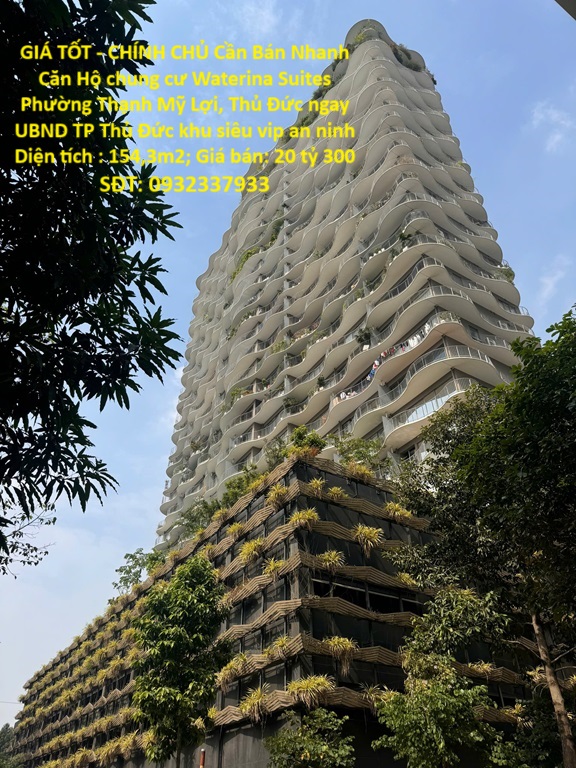 GIÁ TỐT - CHÍNH CHỦ Cần Bán Nhanh Căn Hộ chung cư Waterina Suites Phường Thạnh Mỹ Lợi, Thủ Đức - Ảnh chính