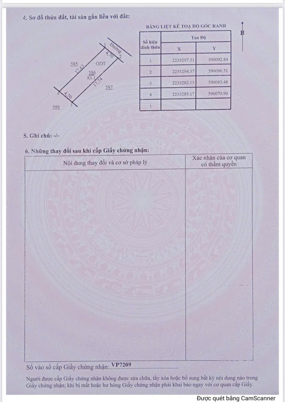 Chính chủ cần bán gấp đất tại tt quất lâm, giao thủy, nam định 83,1m2, giá 15,5 triệu/m2 - Ảnh chính