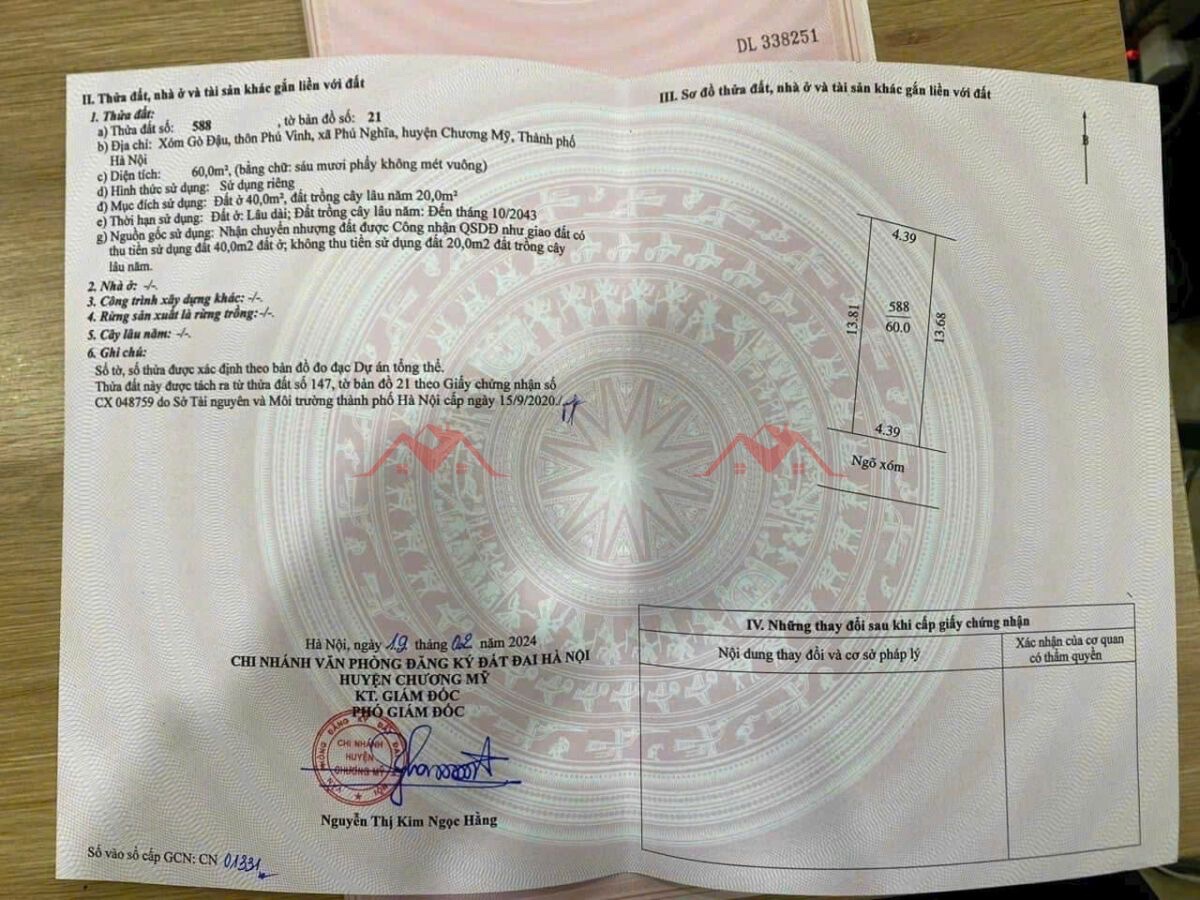 CHÍNH CHỦ BÁN LÔ ĐẤT 60M TẠI PHÚ NGHĨA-CHƯƠNG MỸ-HÀ NỘI - Ảnh 3