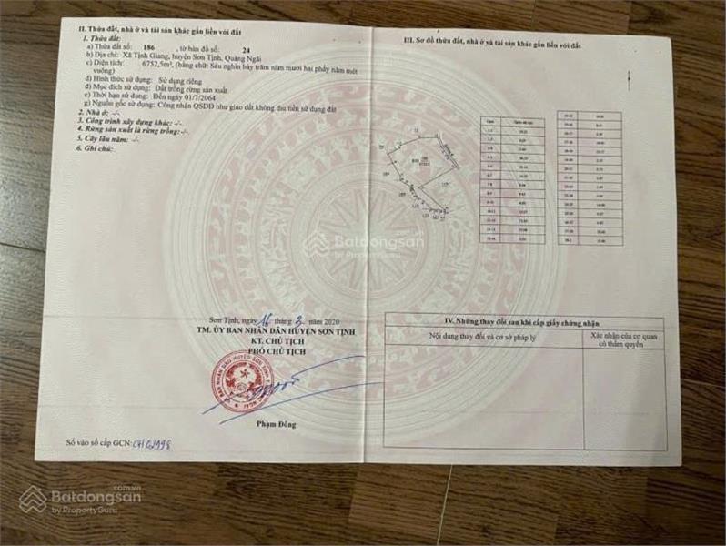 Bán lô đất siêu đẹp mặt đường Quốc Lộ 24B xã Tịnh Giang 400m² thổ cư + 6.752 m² -1.9 tỷ. - Ảnh 2