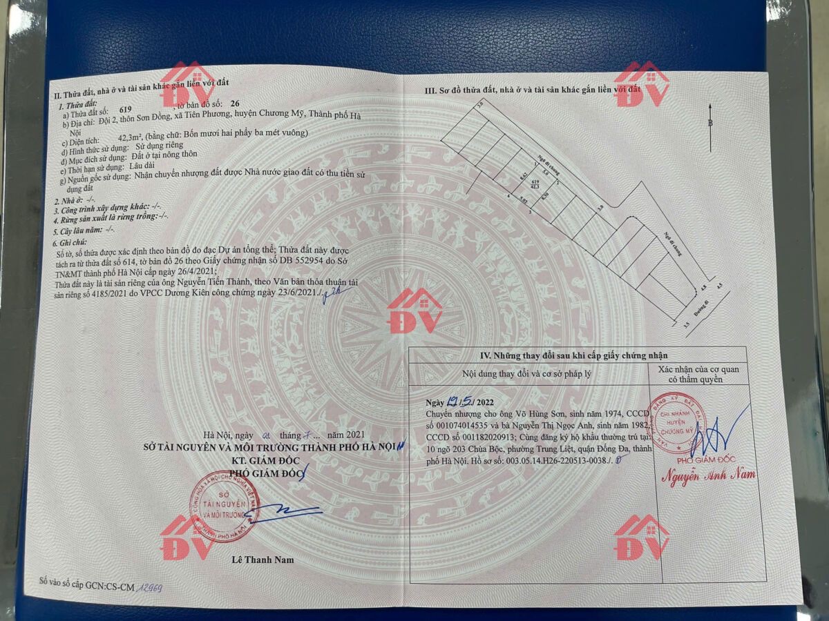 CHÍNH CHỦ BÁN LÔ ĐẤT 42,3M TẠI TIÊN PHƯƠNG-GIÁP TT CHÚC SƠN-CHƯƠNG MỸ-HÀ NỘI - Ảnh 1