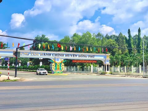 bán lô đất thổ cư 224m2 sổ sẵn, mặt tiền đường nhựa kinh doanh buôn bán - Ảnh chính