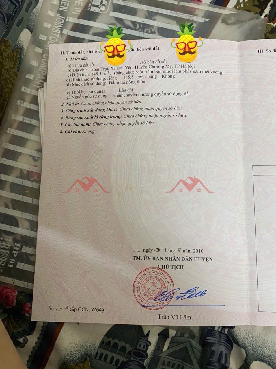 CHÍNH CHỦ BÁN LÔ ĐẤT 145M TẠI ĐẠI YÊN-CHƯƠNG MỸ-HÀ NỘI - Ảnh 3