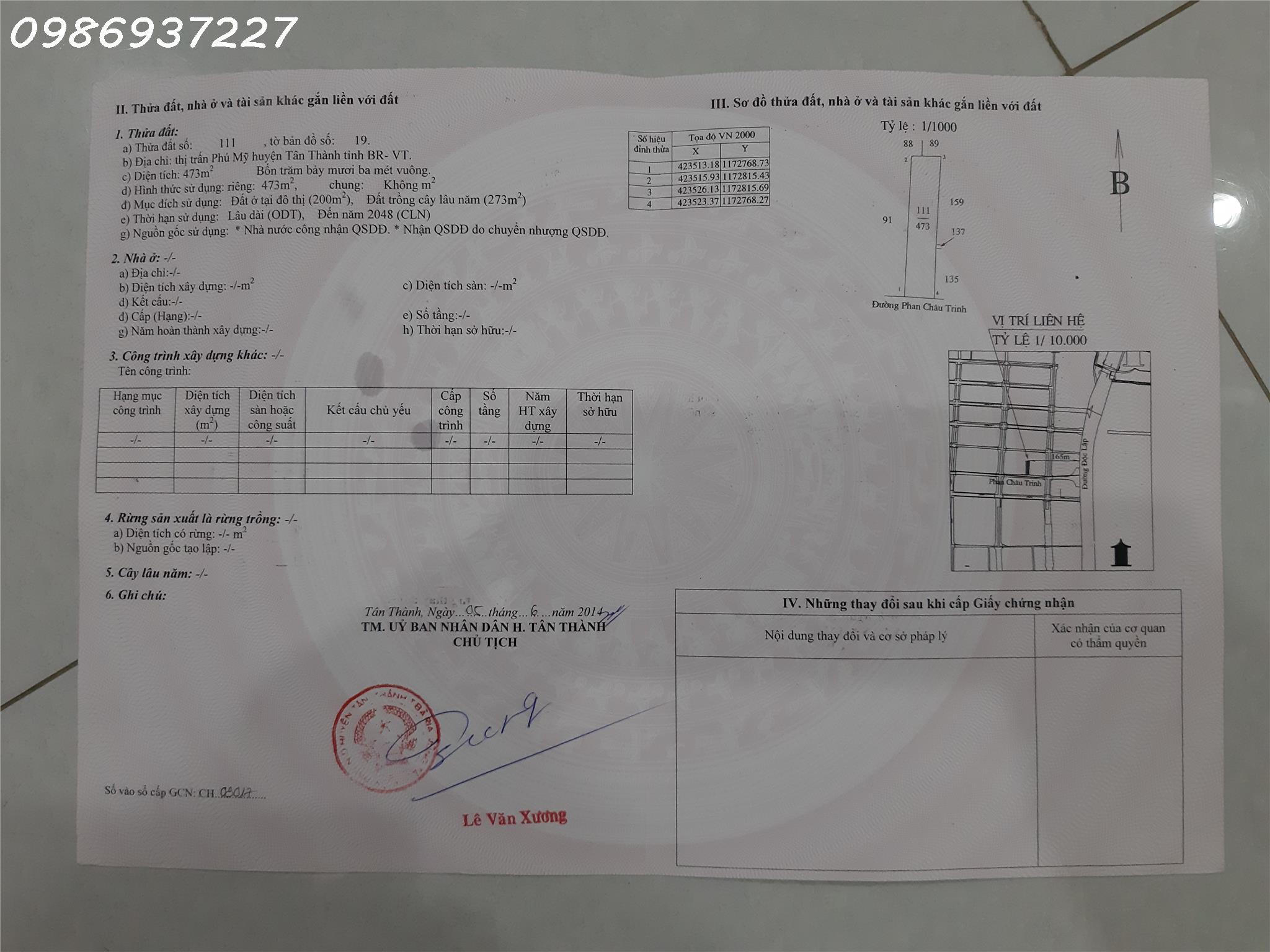 CHÍNH CHỦ SANG NHƯỢNG NHÀ ĐẤT, TP. PHÚ MỸ, BÀ RỊA - VŨNG TÀU - Ảnh chính