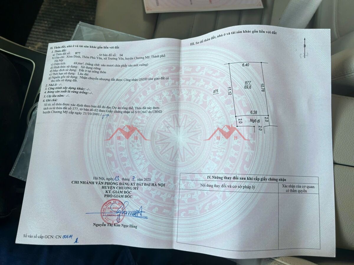 CHÍNH CHỦ BÁN LÔ ĐẤT 69,6M TẠI TRƯỜNG YÊN-CHƯƠNG MỸ-HÀ NỘI - Ảnh 4