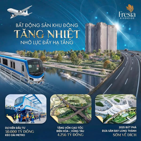 Mở bán giai đoạn 1,giá FO từ CĐT, Căn Hộ FRESIA – Đối diện AEON Mall Biên hòa - Ảnh 2