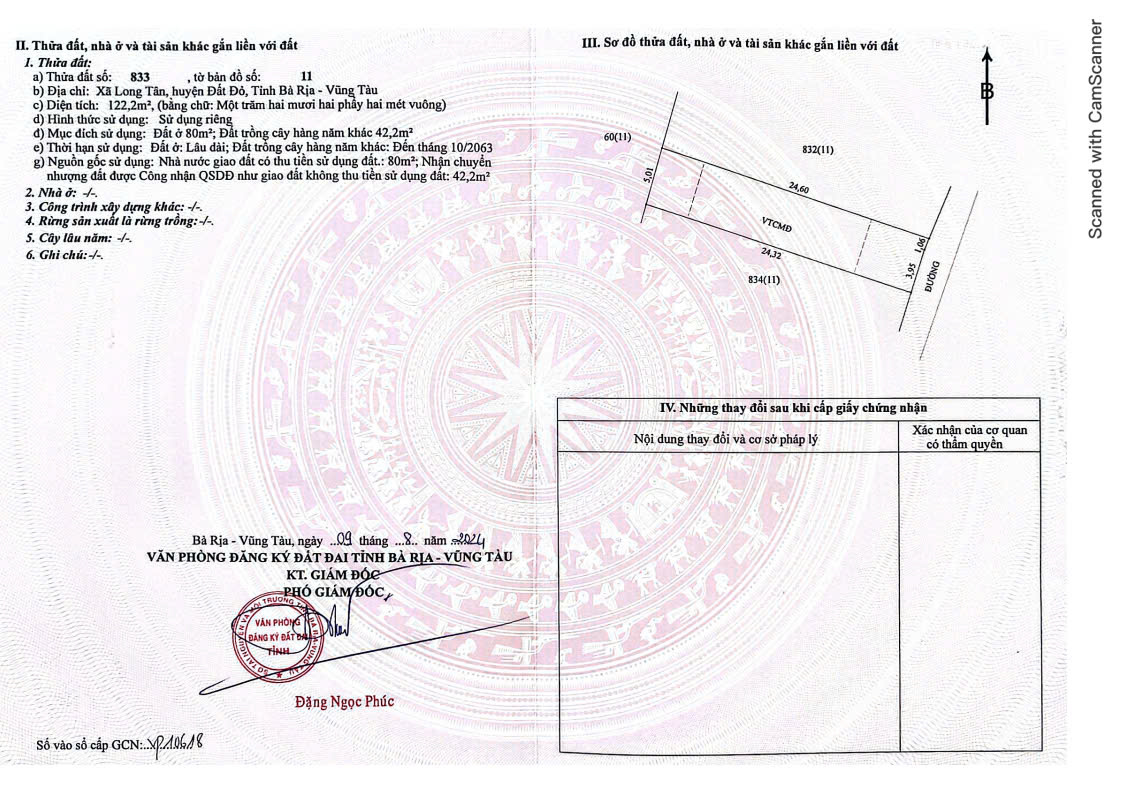 LÔ ĐẤT NỞ HẬU ĐẸP HIẾM TẠI LONG TÂN - SỔ RIÊNG - GIÁ CHỈ 590 TRIỆU - ĐÓN SÓNG CAO TỐC - Ảnh chính