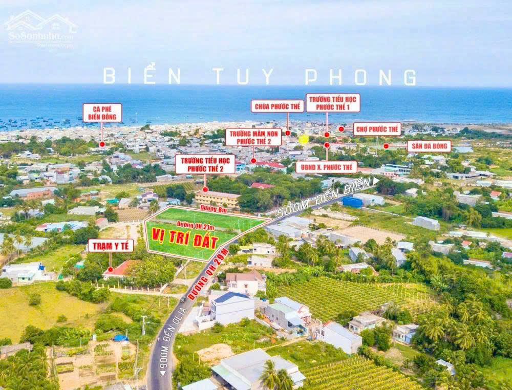 Chính Chủ Bán Gấp: Lô Đất Biển Bình Thuận – Thổ Cư 100%, Sở Hữu Ngay Chỉ Với 1XXX Triệu! - Ảnh chính