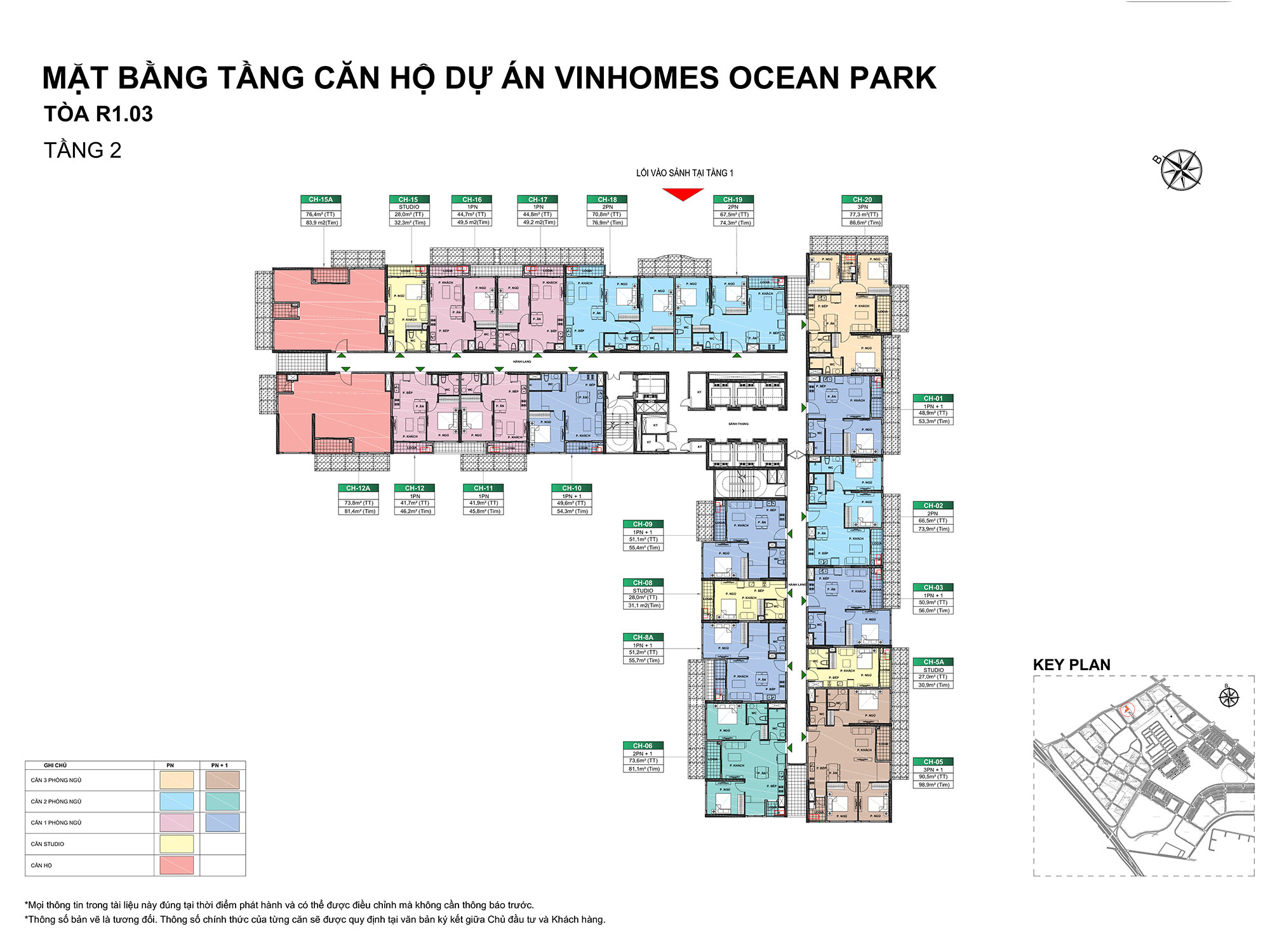 Cho thuê CH 2PN, 70m2, 10,5 triệu/th tại Vinhomes Ocean Park, Gia Lâm, HN chính chủ uy tín - Ảnh chính
