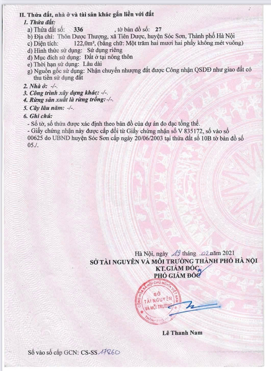 ĐẤT ĐẸP - GIÁ TỐT - Vị Trí Đắc Địa Tại Thôn Dược Thượng, Xã Tiên Dược, Huyện Sóc Sơn, Hà Nội - Ảnh chính