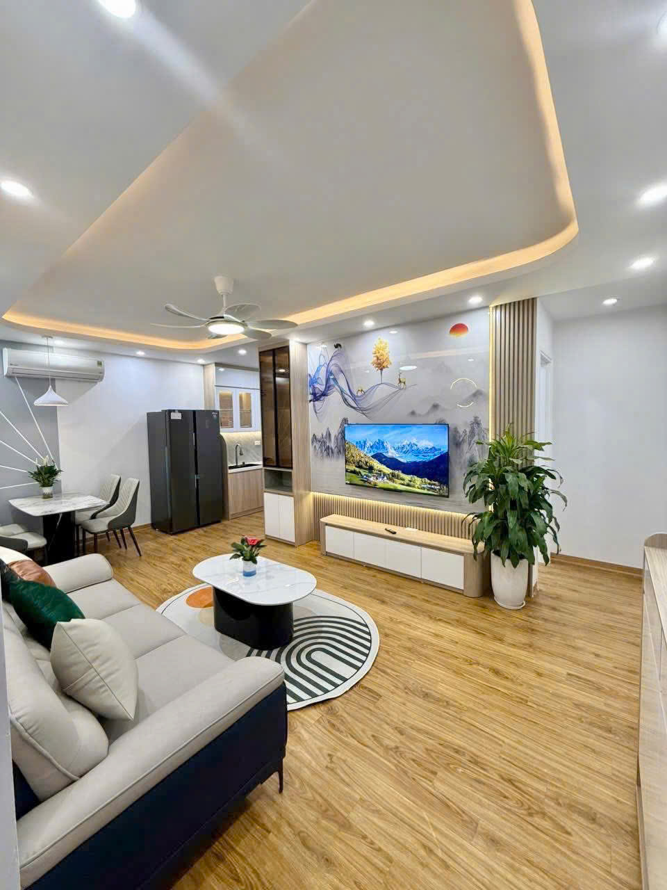 Bán Căn hộ chung cư Toà Rice City Tây Nam Linh Đàm - Quận Hoàng Mai, 58m2 x 2 ngủ, sổ đỏ cc, full - Ảnh 4
