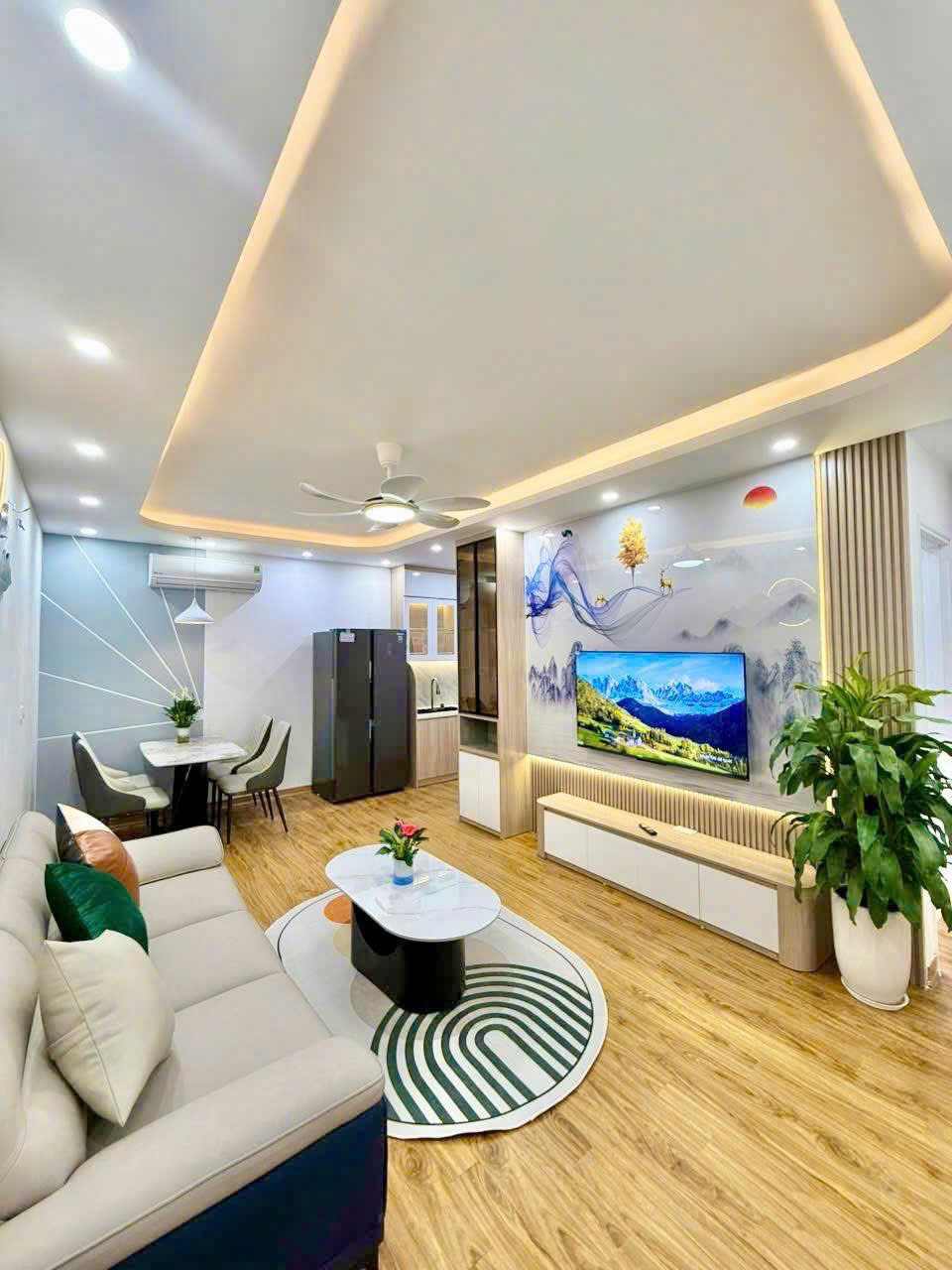 Bán Căn hộ chung cư Toà Rice City Tây Nam Linh Đàm - Quận Hoàng Mai, 58m2 x 2 ngủ, sổ đỏ cc, full - Ảnh chính