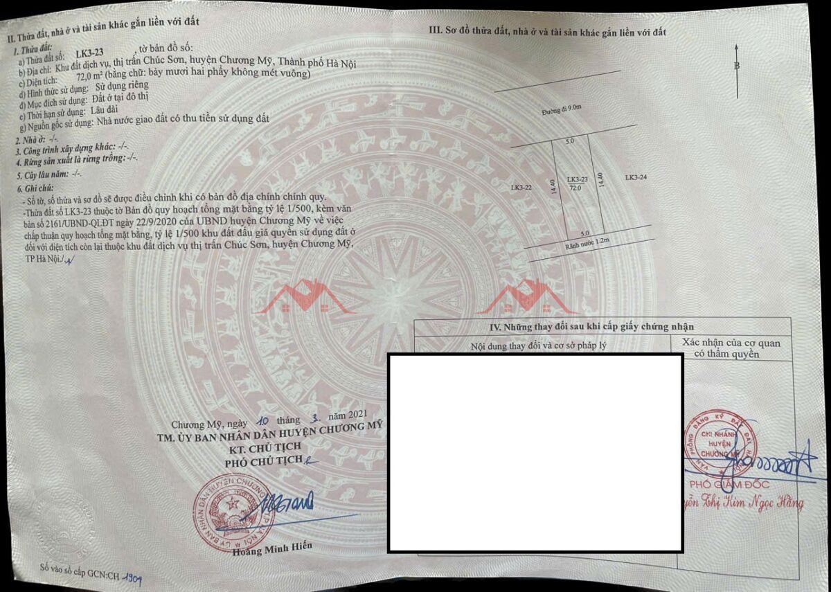 CHÍNH CHỦ BÁN LÔ ĐẤT 72M TẠI KHU DỊCH VỤ ĐỒNG TÍA-TT CHÚC SƠN-CHƯƠNG MỸ-HÀ NỘI - Ảnh 3