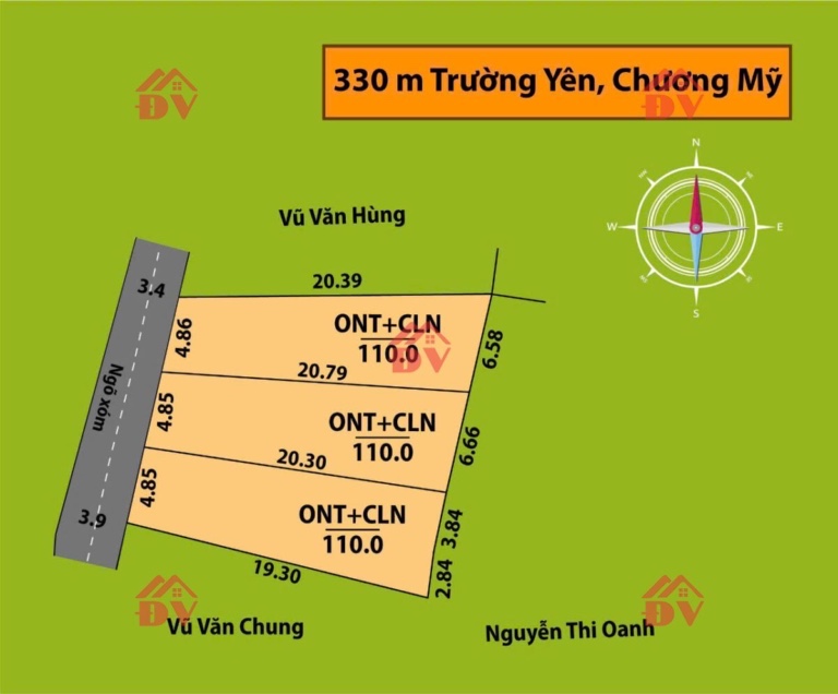 CHÍNH CHỦ BÁN LÔ ĐẤT 110M TẠI TRƯỜNG YÊN-CHƯƠNG MỸ-HÀ NỘI - Ảnh 1