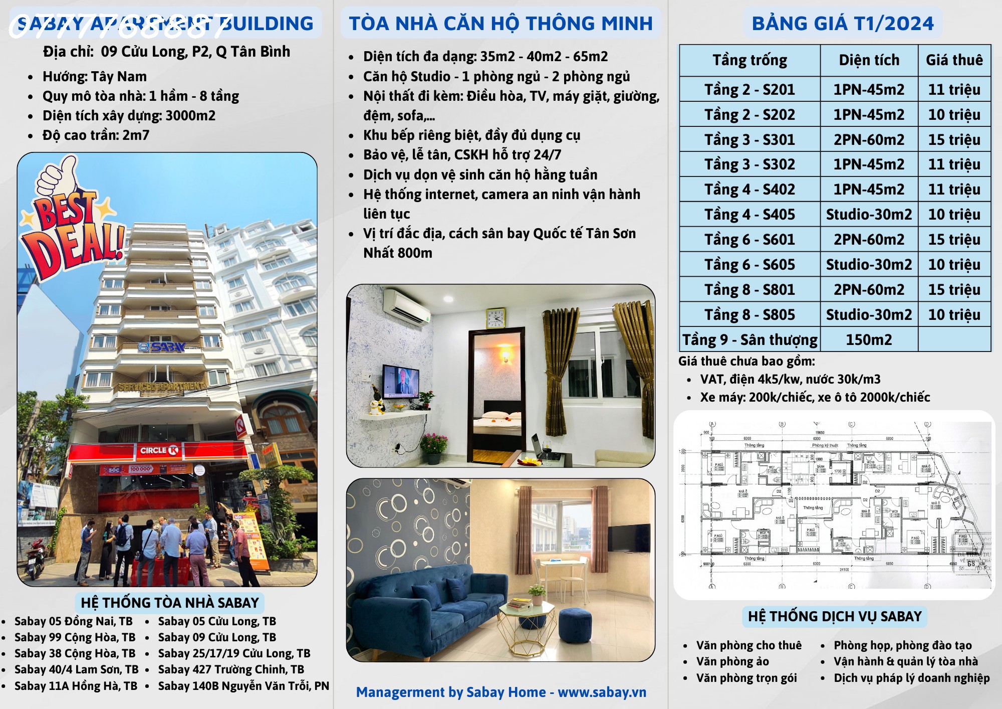 Bán tòa CHDV Hầm 8 tầng, ngay sân bay TSN Tân Bình HĐT khoáng 300tr/ t - Ảnh 3