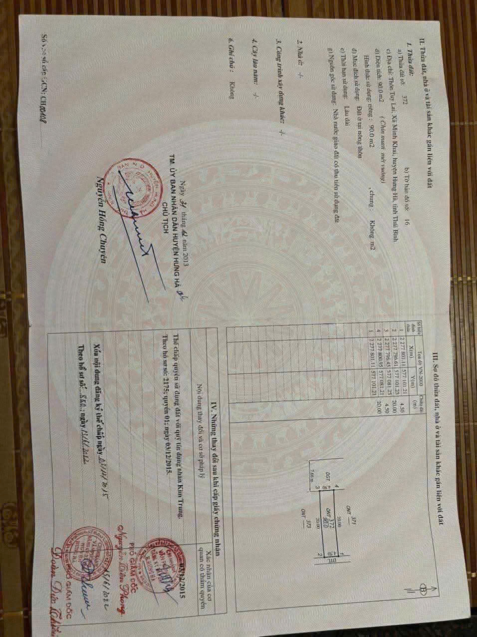 Chính chủ cần bán Nhanh Lô Đất Tại Thôn Tuy Lai – Xã Minh Khai – Huyện Hưng Hà – Thái Bình. - Ảnh 2