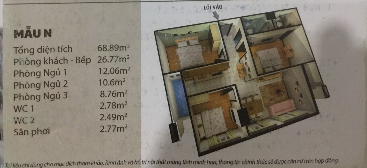 Cho thuê căn hộ 3PN, 2WC, 70m2, giá 7 triệu tại HQC 35 Hồ Học Lãm, Bình Tân, HCM - Ảnh 3