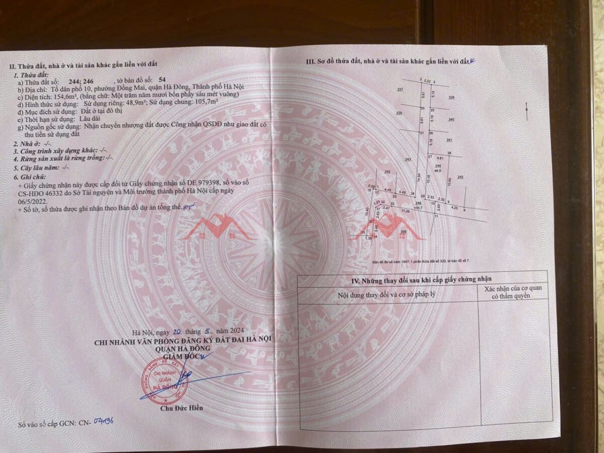 CHÍNH CHỦ BÁN LÔ ĐẤT 48,9M TẠI ĐỒNG MAI-HÀ ĐÔNG-HÀ NỘI - Ảnh 2