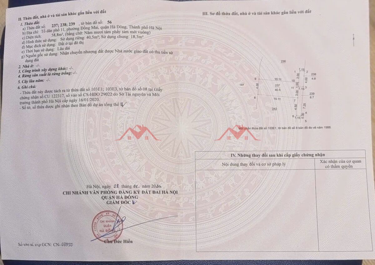 CHÍNH CHỦ BÁN LÔ ĐẤT 40.5M TẠI ĐỒNG MAI-HÀ ĐÔNG-HÀ NỘI - Ảnh 3