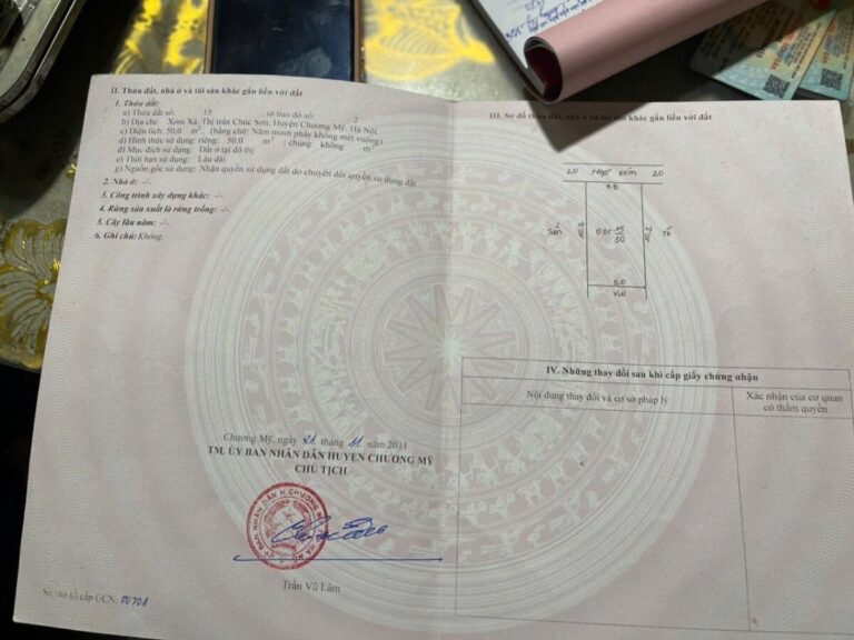 CHÍNH CHỦ BÁN LÔ ĐẤT 50M TẠI TT CHÚC SƠN-CHƯƠNG MỸ-HÀ NỘI - Ảnh 1