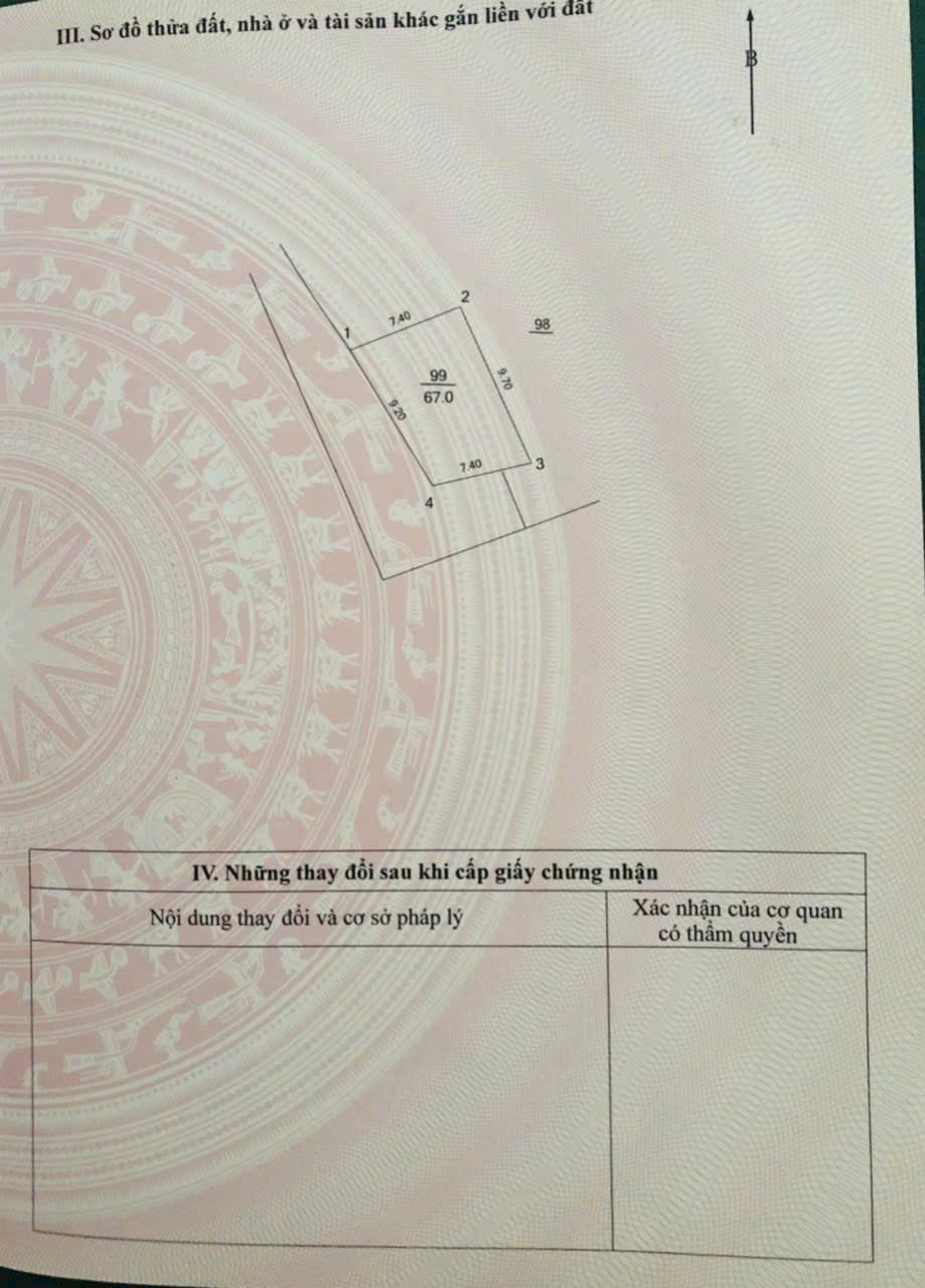 CHÍNH CHỦ bán lô góc 2 mặt thoáng siêu đẹp 67m2 nở hậu, mặt tiền dài 9.7m tại Xã Cao Viên, Huyện - Ảnh chính