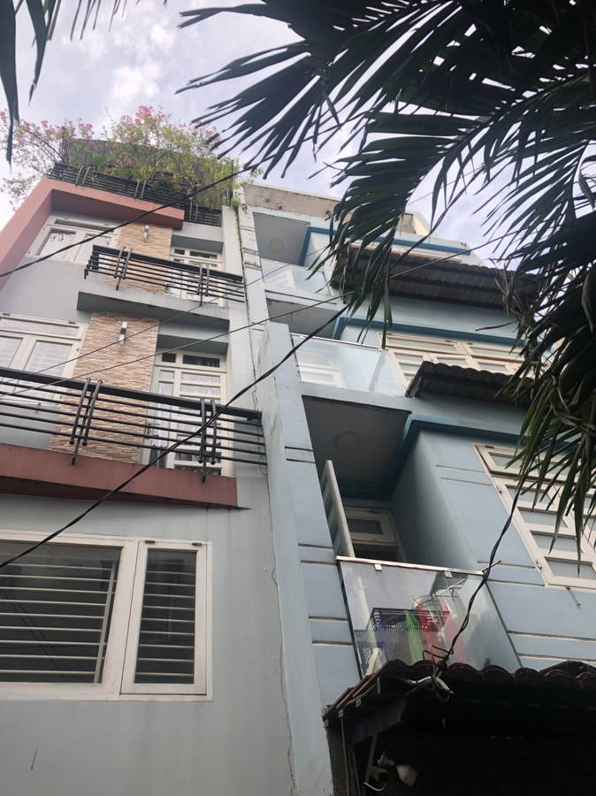 CHDV,HXH quay đầu ,Nguyễn tiểu la  Q.10, 4 tầng 59m2  sổ vuông hoàn công đủ dưới 9ty tl - Ảnh 1