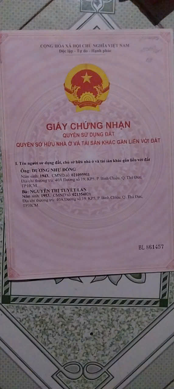 BÁN NHÀ ĐẤT TẠI TP.THỦ ĐỨC. DT 200M2 (CÓ SẴN NHÀ), SHR CHỈ 12 TỶ. LH:0825618919. - Ảnh 1