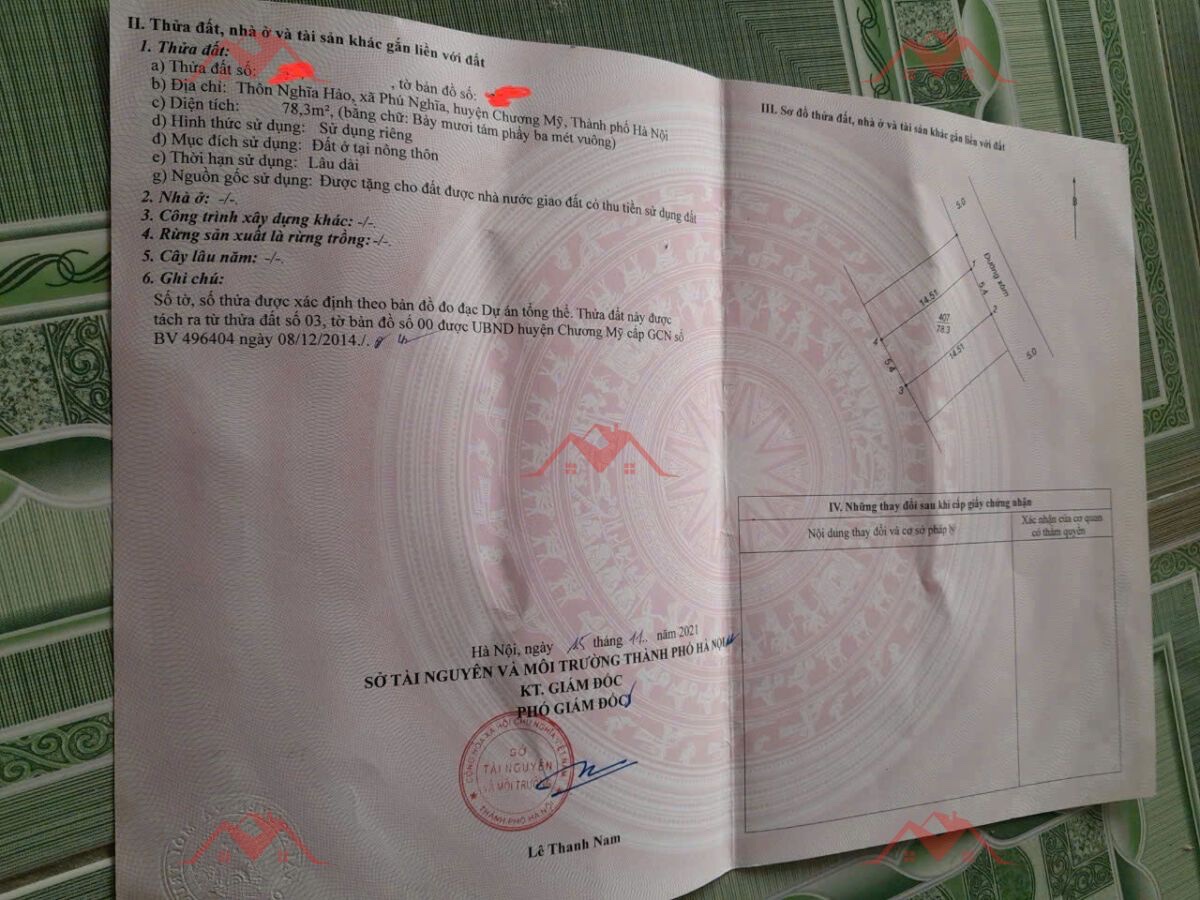 CHÍNH CHỦ BÁN LÔ ĐẤT 78,3M TẠI PHÚ NGHĨA-CHƯƠNG MỸ-HÀ NỘI - Ảnh 3