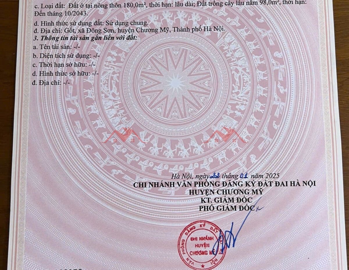 CHÍNH CHỦ BÁN LÔ ĐẤT 286M TẠI ĐÔNG SƠN-CHƯƠNG MỸ-HÀ NỘI - Ảnh 3
