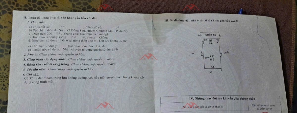 CHÍNH CHỦ BÁN LÔ ĐẤT 200M TẠI ĐÔNG SƠN-CHƯƠNG MỸ-HÀ NỘI - Ảnh 4