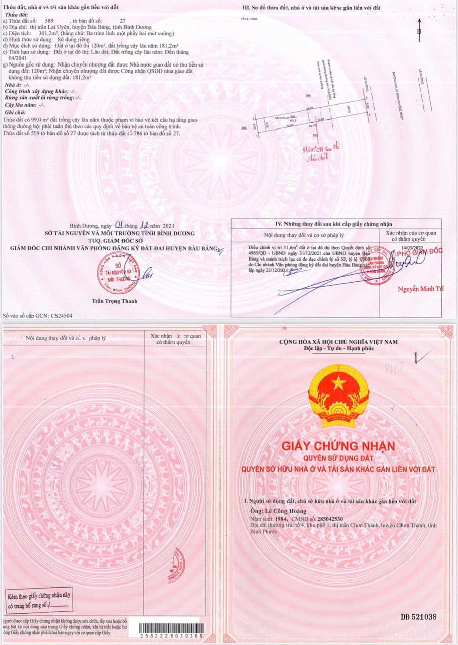 [HOT – ĐẤT ĐẸP TRUNG TÂM THỊ TRẤN LAI UYÊN – DIỆN TÍCH LỚN – PHÁP LÝ RÕ RÀNG. - Ảnh 2
