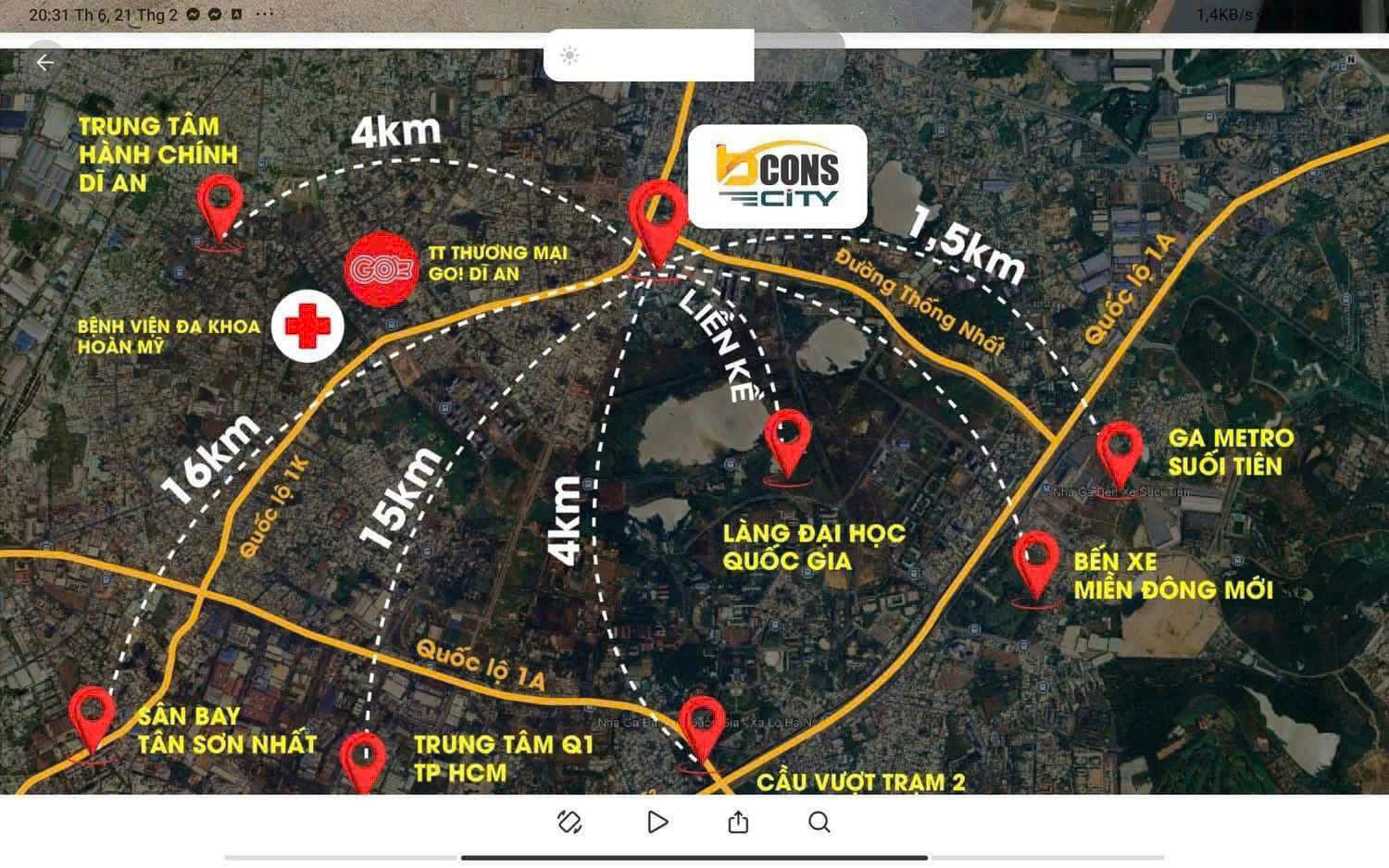 CHỈ 350TR CÓ NGAY CĂN HỘ BCONS CITY 53M 2PN, NHẬN DÒNG TIỀN 12TR/TH. LH:0979881696. - Ảnh 1