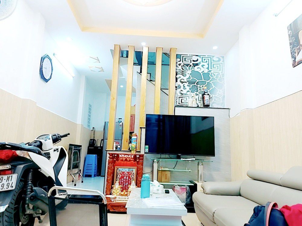 NHÀ  ĐẸP 3 TẦNG BTCT ÂU CƠ P10 TÂN BÌNH, 32M2, HẺM BA GÁC TỚI NHÀ, CÁCH HẺM XE TẢI 20M, SỔ VUÔNG NỞ - Ảnh chính