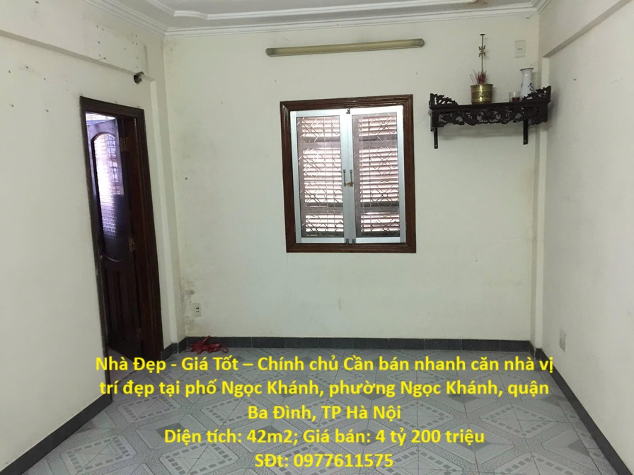 Nhà Đẹp - Giá Tốt – Chính chủ Cần bán nhanh căn nhà vị trí đẹp tại quận Ba Đình, TP Hà Nội - Ảnh chính