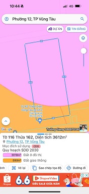 Bán Lô Đất Full Hồng Quy Hoạch Xây Dựng Cao Tầng Ngay Phường 12, Thành Phố Vũng Tàu, BRVT - Ảnh 1