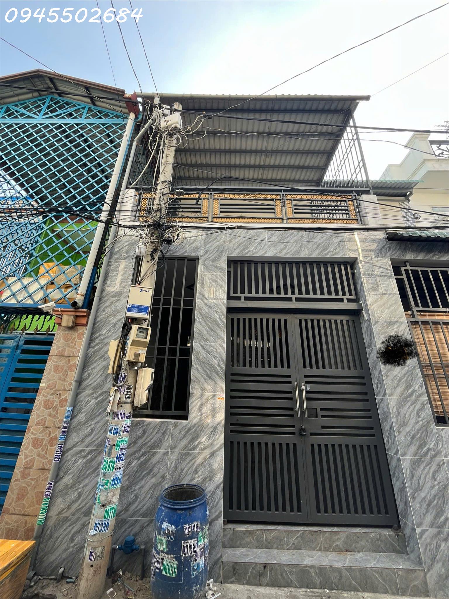 Cho thuê nhà mới gần chợ 7*15m, 1 trệt 1 lầu 4 pn,Thạnh Lộc 13 Q.12 - Ảnh 1