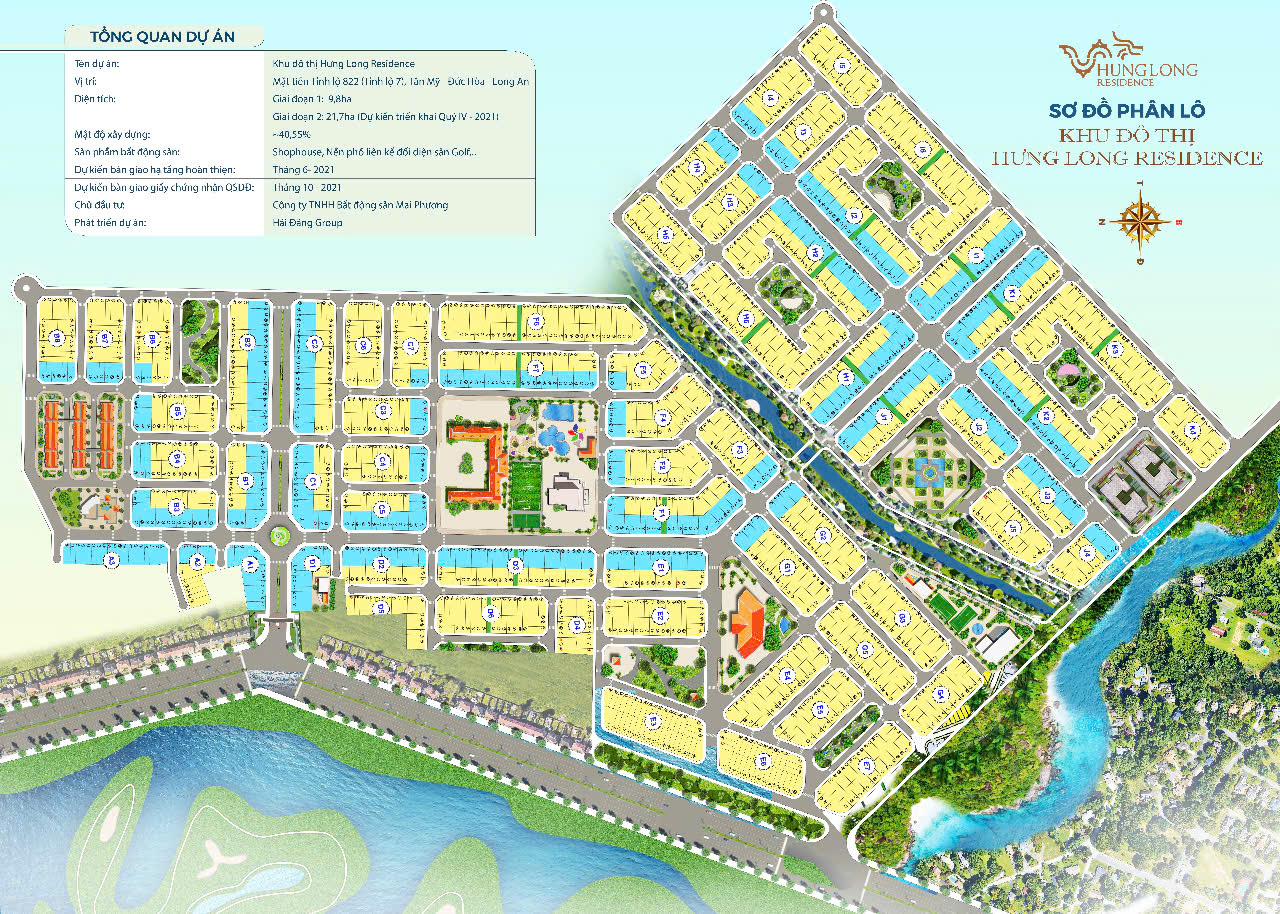 CHỈ 999TR CÓ NGAY 85M2 ĐẤT DỰ ÁN HƯNG LONG RESIDENCE ĐỨC HOÀ LONG AN LH:0986730973 Tiên. - Ảnh 2
