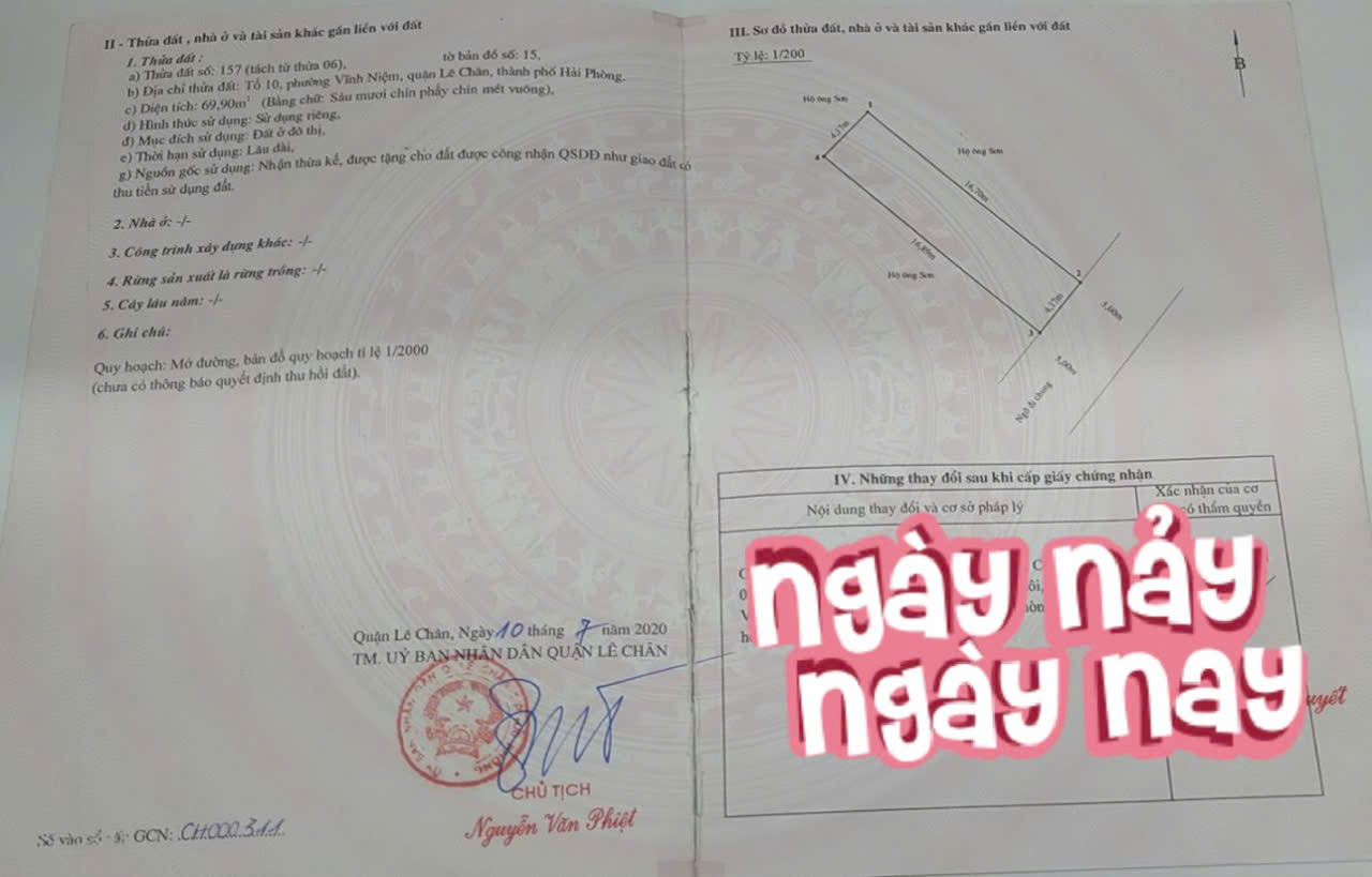 Bán đất ngõ 739 Nguyễn Văn Linh, 70m, ngõ 8m, Giá 3.85 tỉ, hướng Đông Nam - Ảnh 2