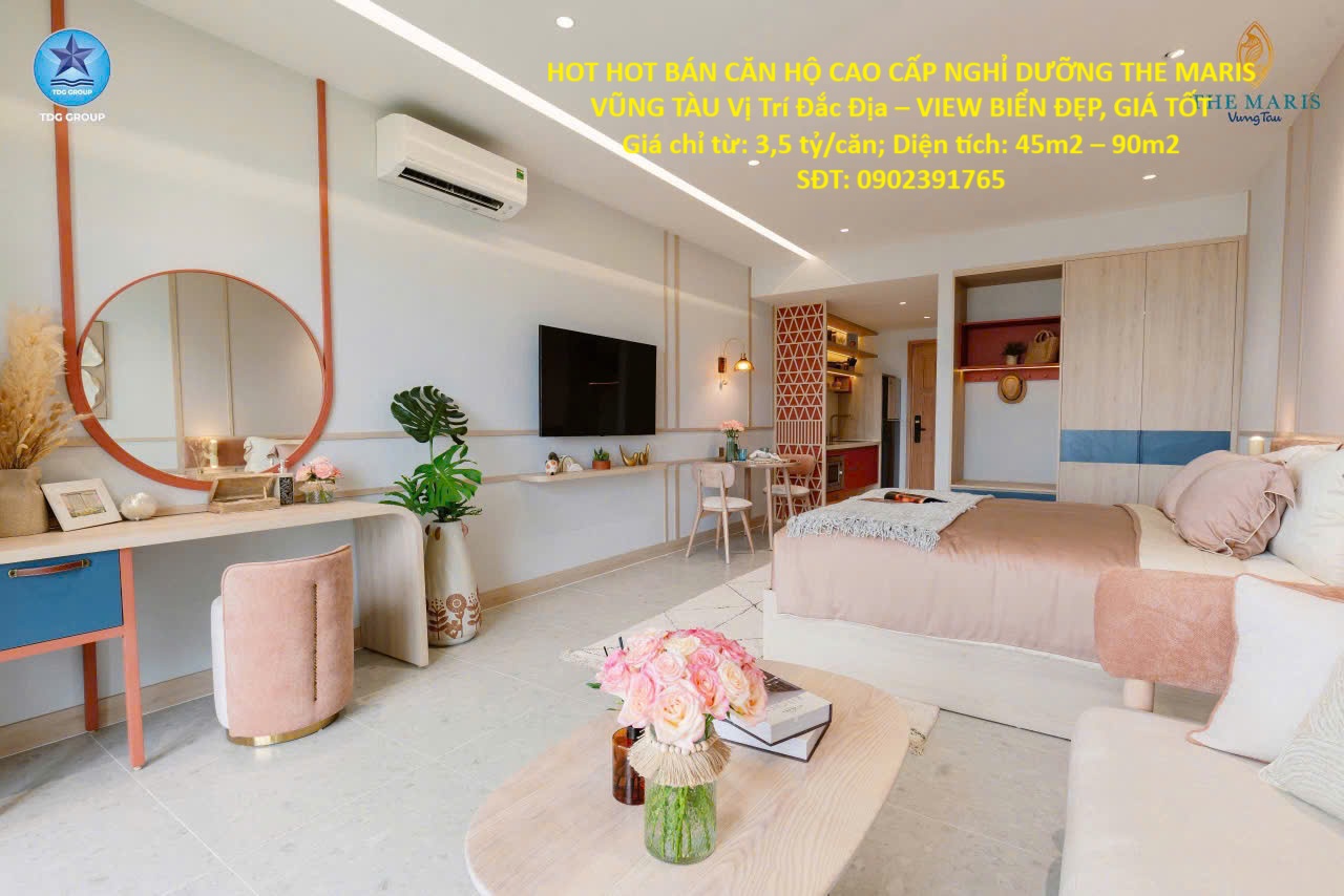 HOT HOT BÁN CĂN HỘ CAO CẤP NGHỈ DƯỠNG THE MARIS VŨNG TÀU Vị Trí Đắc Địa – VIEW BIỂN ĐẸP, GIÁ TỐT - Ảnh chính