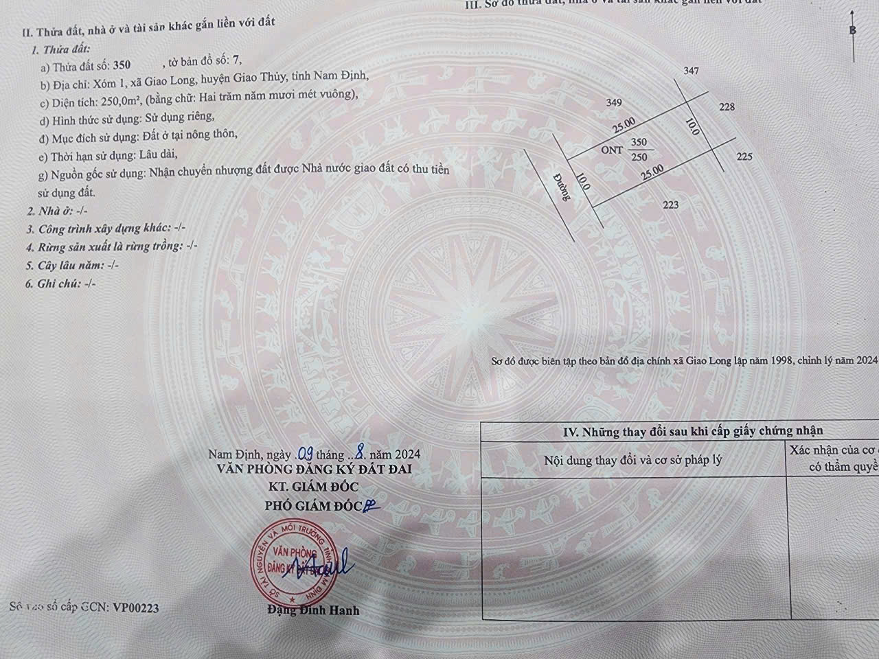 ĐẤT ĐẸP - ĐẦU TƯ SINH LỜI - Cần Bán 3 Lô Đất Xã Giao Long, Huyện Giao Thủy, Nam Định - Ảnh 2