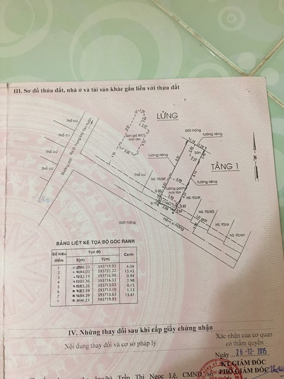 Chú 6 Cần Bán Gấp Nhà 53m2 Đường Đồng Tâm, Trung Chánh, Hóc Môn giá 680 Triệu. - Ảnh 4