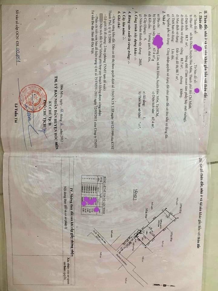 Bán Gấp Nhà 1 Lầu 88m2 Ngay Chợ Cây Me, Bà Điểm, Hóc Môn giá 700 Triệu. - Ảnh 3