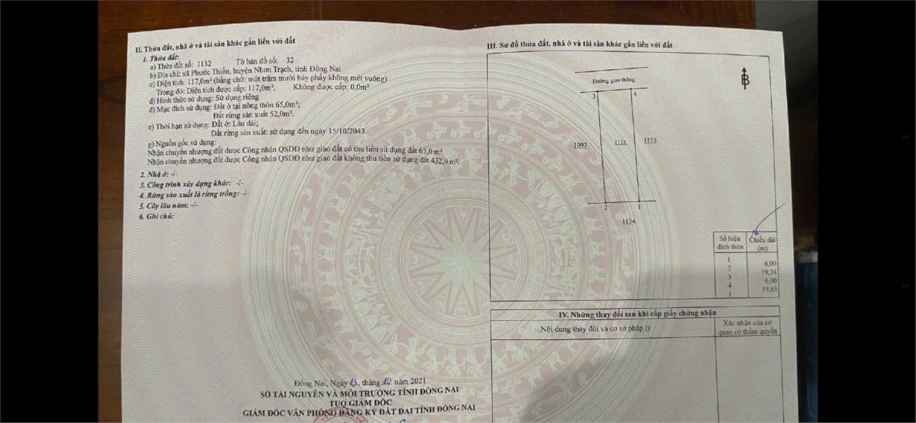 NHÀ CHÍNH CHỦ - MẶT TIỀN Vị Trí Phước Thiền, Nhơn Trạch, Đồng Nai - Ảnh 1