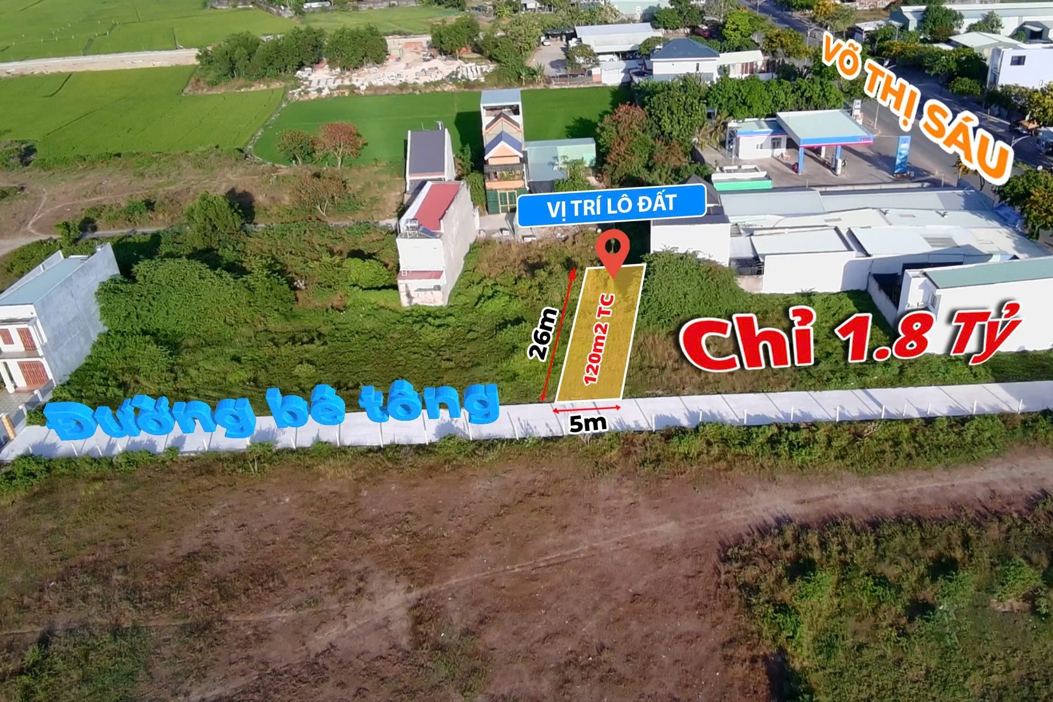 🏡 BÁN ĐẤT HẺM ĐƯỜNG VÕ THỊ SÁU – P. LONG TÂM, TP. BÀ RỊA - Ảnh chính