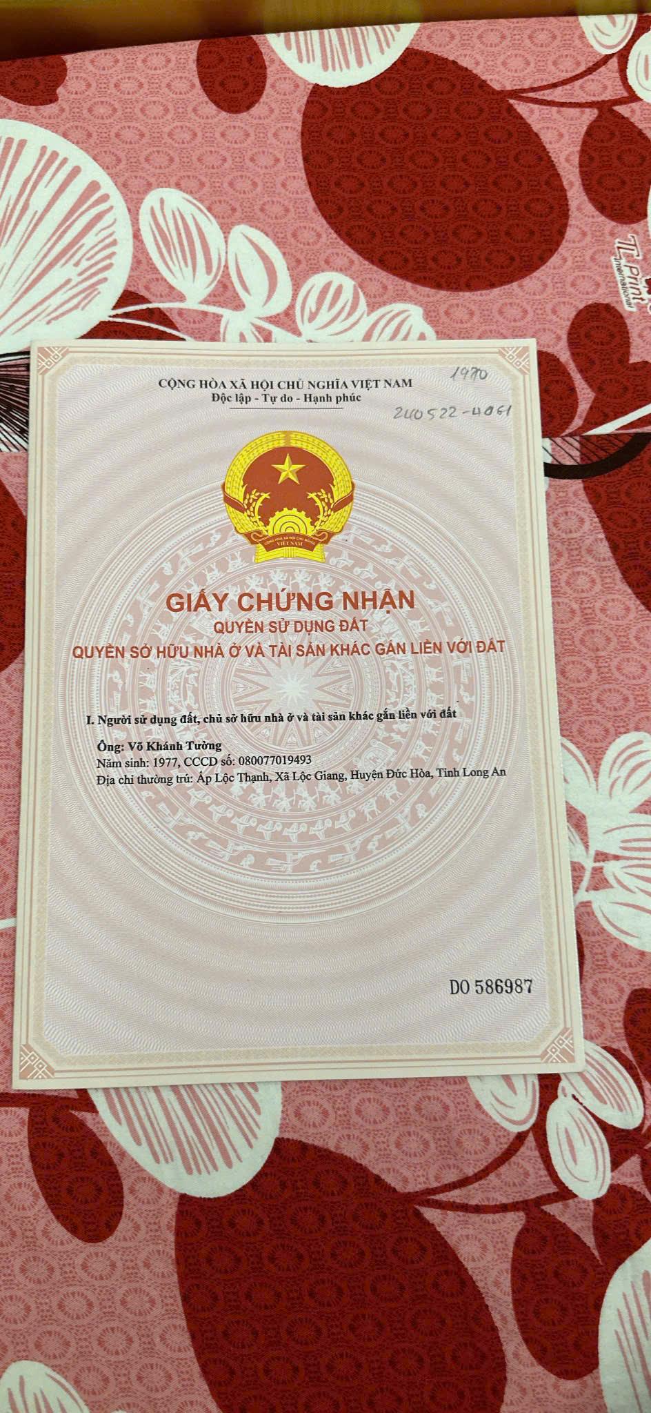 ĐẤT NÔNG NGHIỆP - CHÍNH CHỦ Bán Tại Ấp 6, Xã Vĩnh Công, Châu Thành - Long An - Ảnh chính