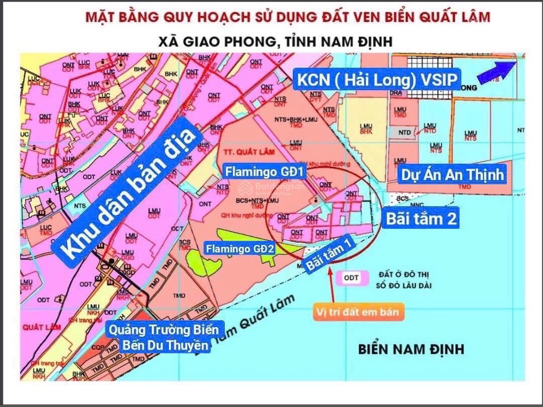 Chính chủ cần bán Nhanh Lô Đất Nền Phân Lô sát mặt biển Quất Lâm- Nam Định. - Ảnh chính