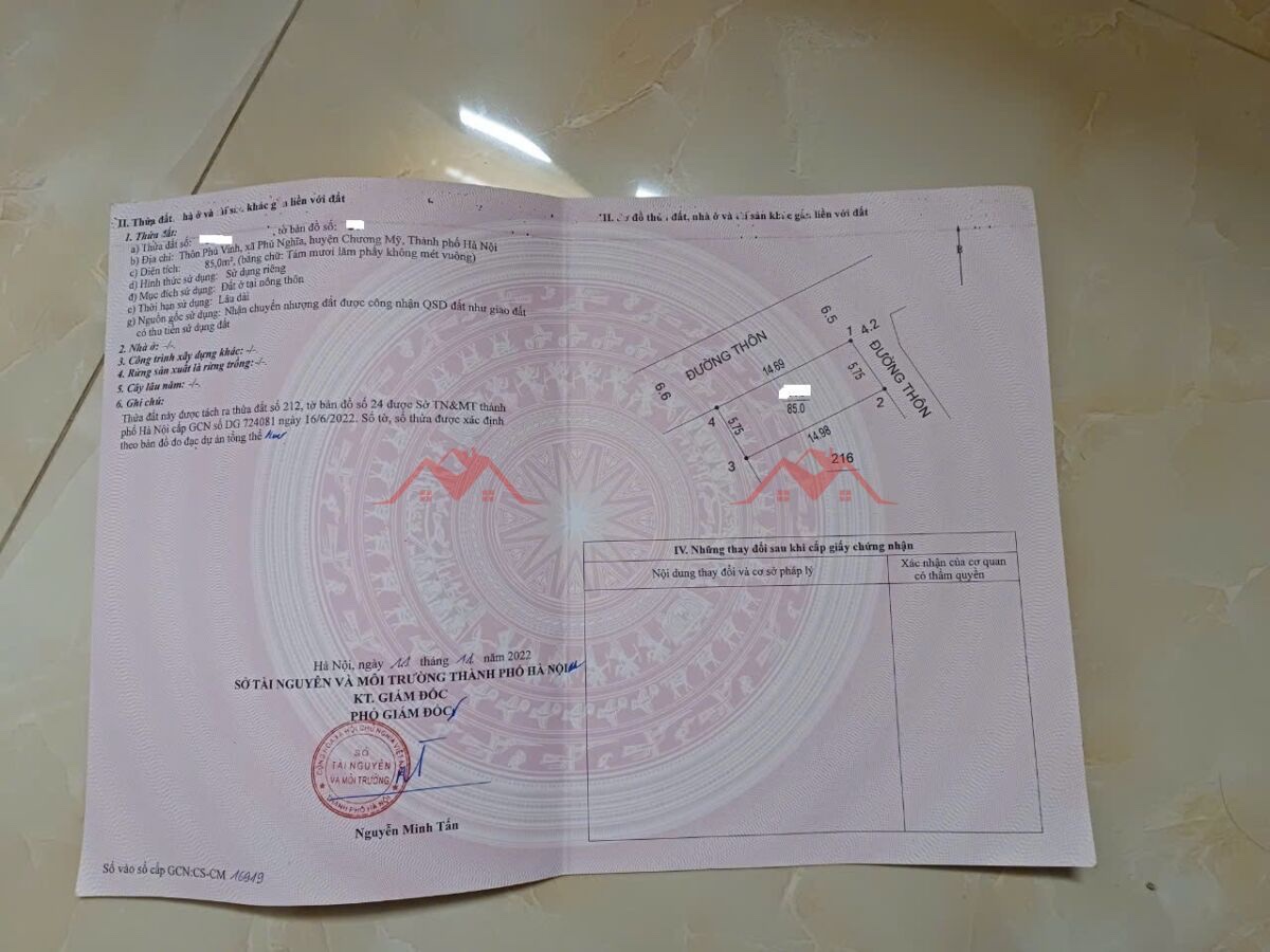 CHÍNH CHỦ BÁN LÔ ĐẤT 85M GẦN NGAY KHU CÔNG NGHIỆP PHÚ NGHĨA-CHƯƠNG MỸ-HÀ NỘI - Ảnh 4
